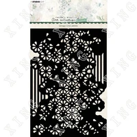 2022 spring new grungy floral pattern stencils diy craft paper scrapbooking greeting cards album diary decoration coloring molds