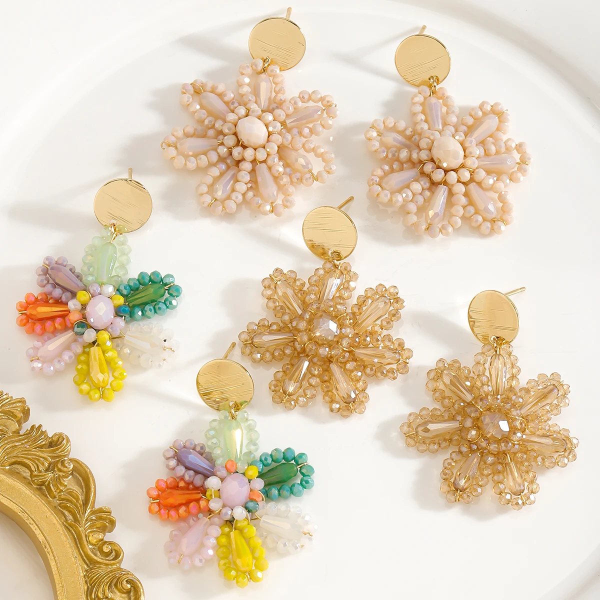 Висячие Серьги Ручной Работы В Стиле Бохо С Бусинами Vedawas Элегантные Простые