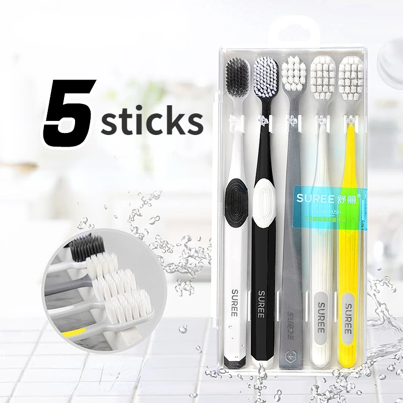 

Micro Nano Manual Toothbrush Extra Soft Bristles Toothbrushes with 10,000 Bristles Dental Oral Care Teeth Brush Deep Cleaning