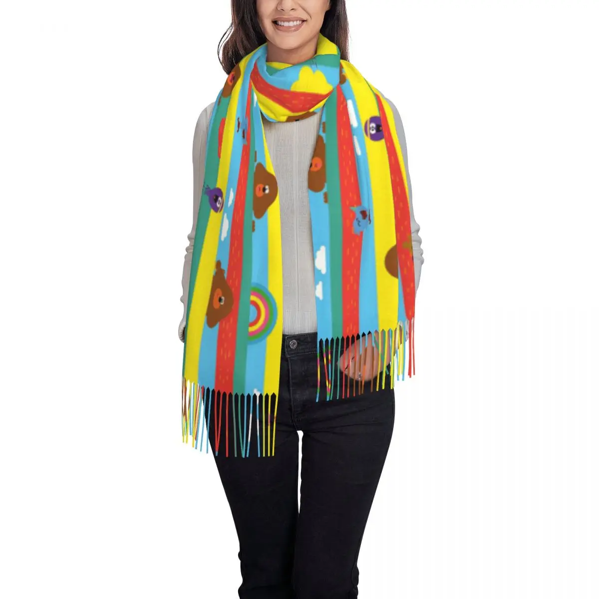 Шарф H-Hey D-Duggees для женщин зимняя Осенняя шаль из пашмины Длинные большие шарфы с