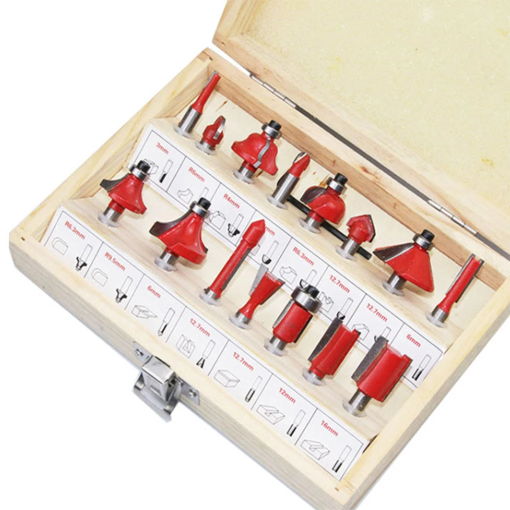 

1 Set Wood Milling Cutter HP Steel Material Multi-functional Factory Supply Wear-resistant Multipurpose Carving Tool