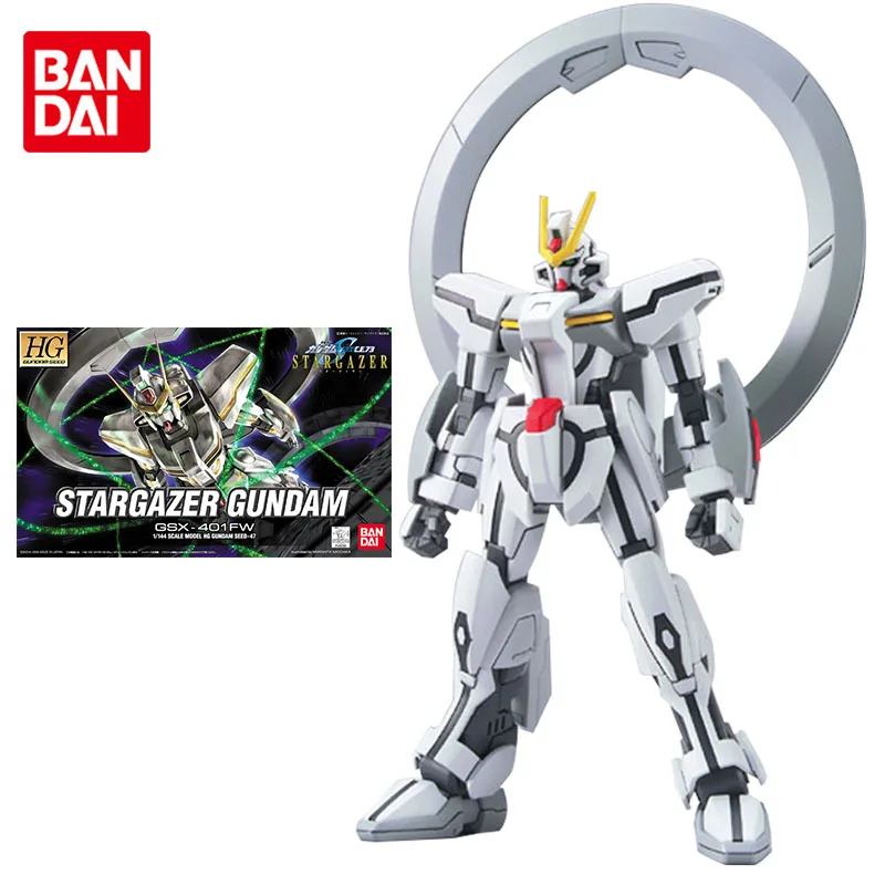 

Набор моделей Bandai Gundam аниме Фигурки HG SEED 47 1/144 STARGAZER GUNDAM Настоящая модель Gunpla экшн-Фигурки игрушки для детей