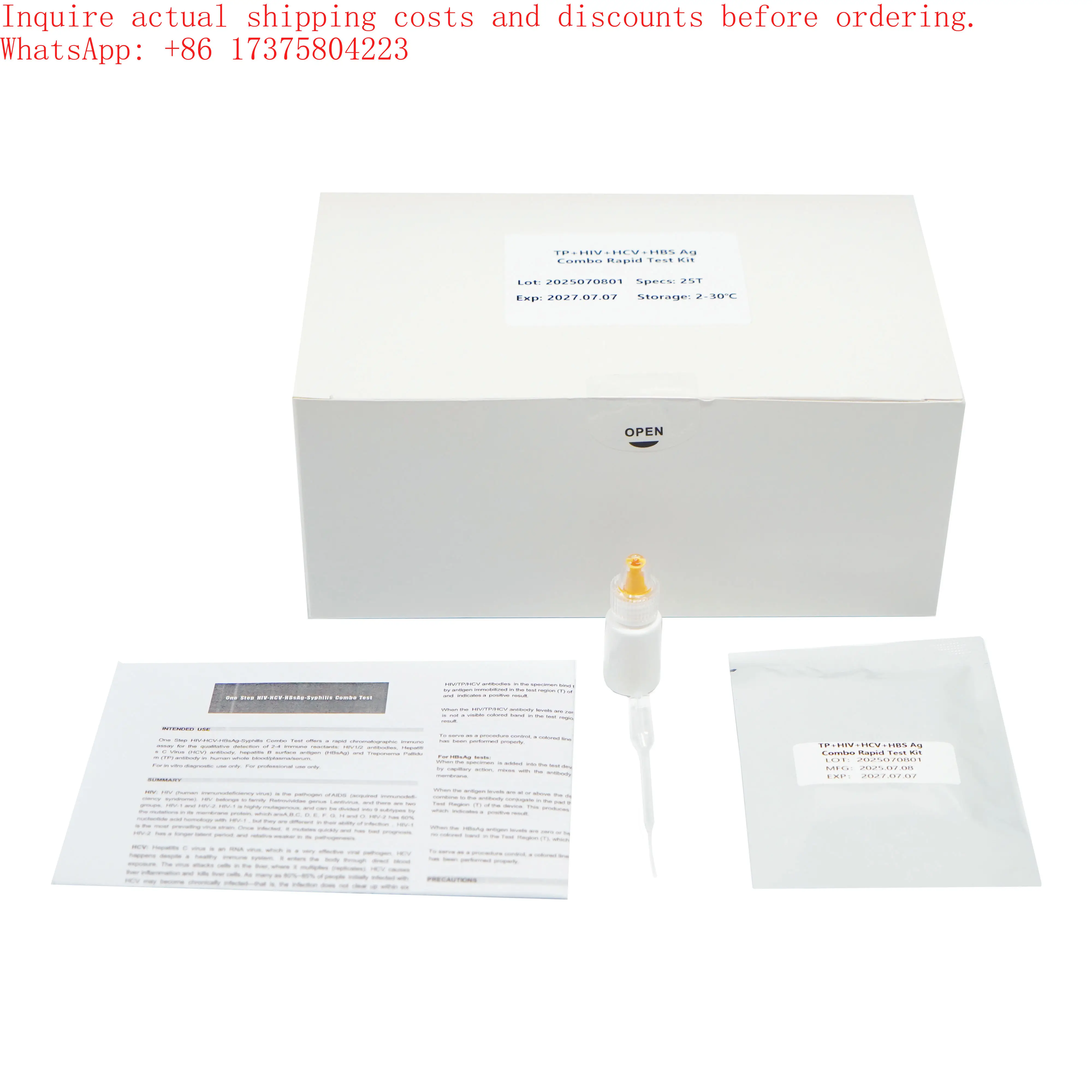 50 шт. Комбинированный экспресс-тест FIV Ab+FeLV Ag+HW Ag (art.: 3920d89c549ec) - 3920d89c549ec