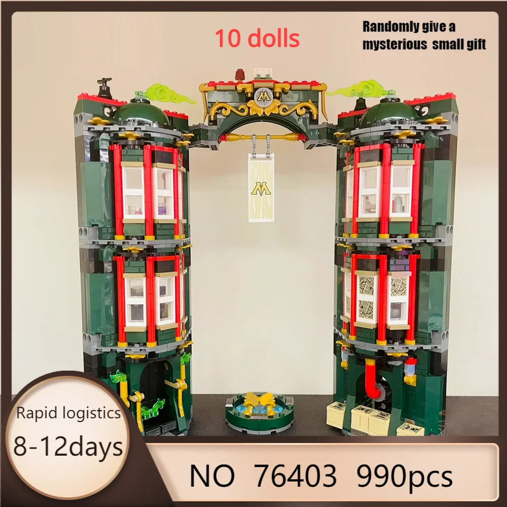 

Classic House Model Moc Modular Ministry Building Blocks Bricks Action Figures Educational Kids Children Gift 76403 Toy
