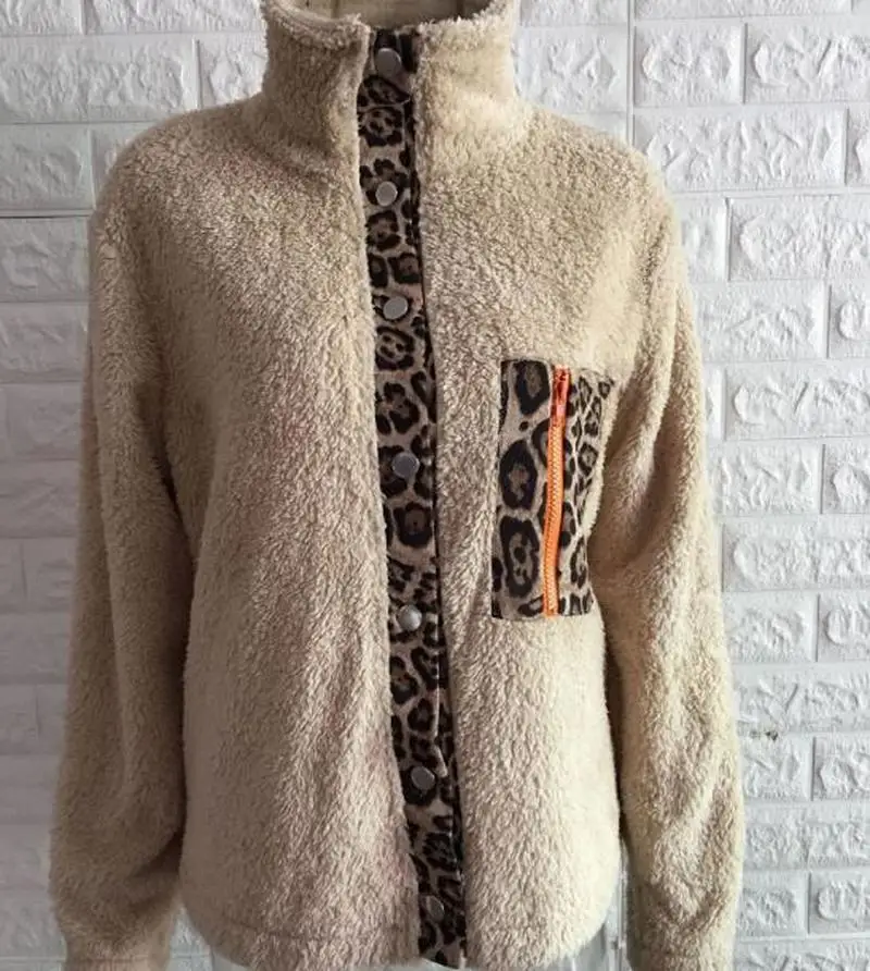 2023 Winter Warm Patchwork Hoodie Sweatshirt Loose Zipper Long Sleeve Pocket Stitching Plush Jacket Ladies Clothes