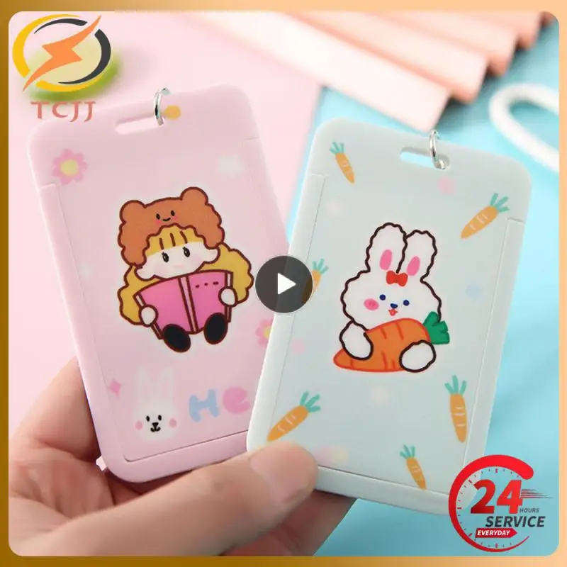

Anti-lost Card Holder Cartoon Beautiful And Practical Student Card Holder Card Cover Student Supplies Cartoon Card Holder