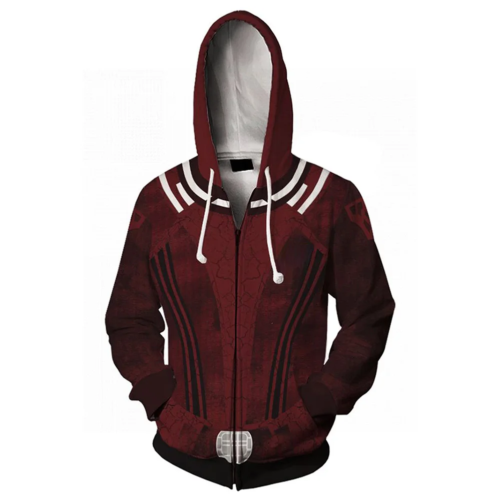 

Толстовка для косплея Scarlet Witch Wanda Clea, толстовка с капюшоном с 3D принтом, мужская и женская Повседневная Уличная одежда, пуловер