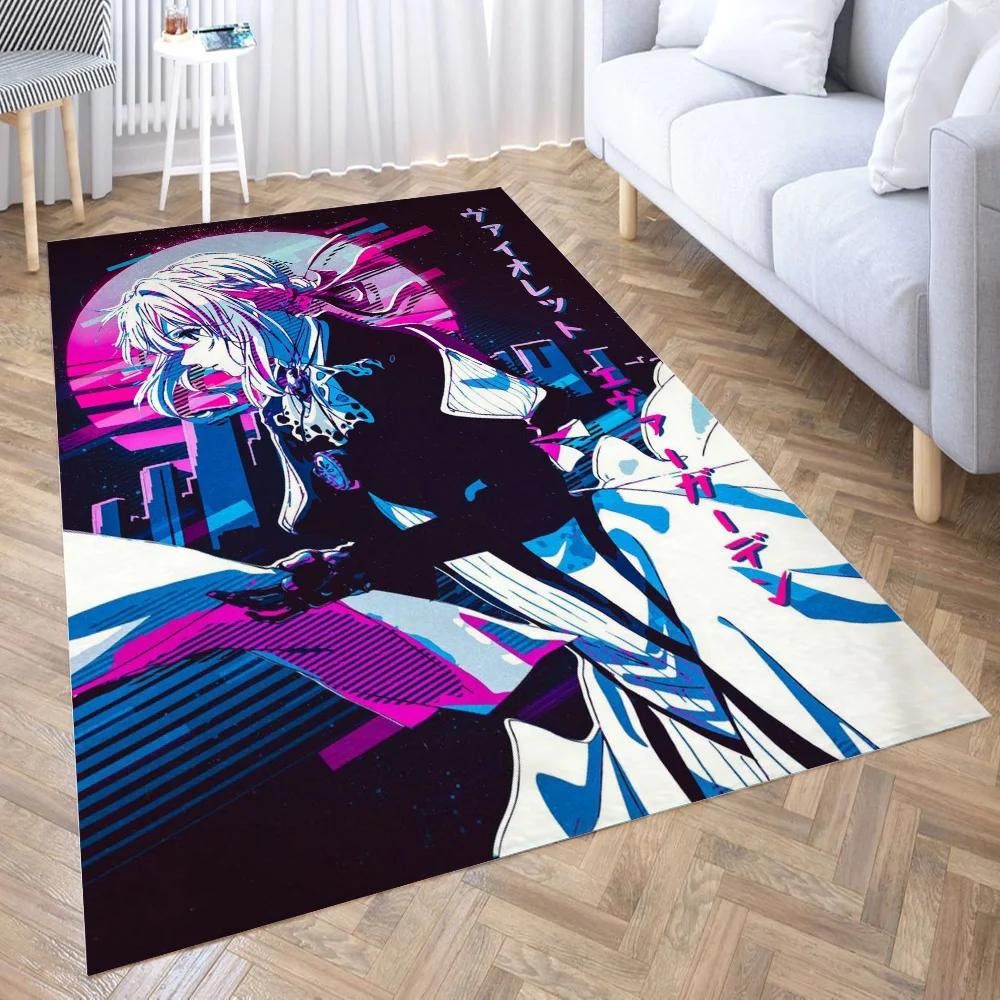 

Violet Evergarden 3D Carpet Living Room Kitchen Entrance Door Mat Anti-slip Floor Rug Bathroom Area Hallway Mats