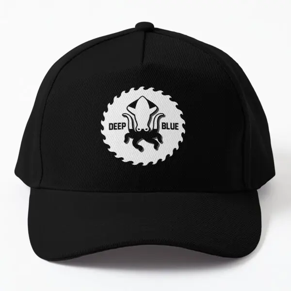 

Deep Blue Squid Logo B W Baseball Cap Hat Hip Hop Sun Mens Printed Solid Color Casquette Casual Black Czapka Fish Sport Summer