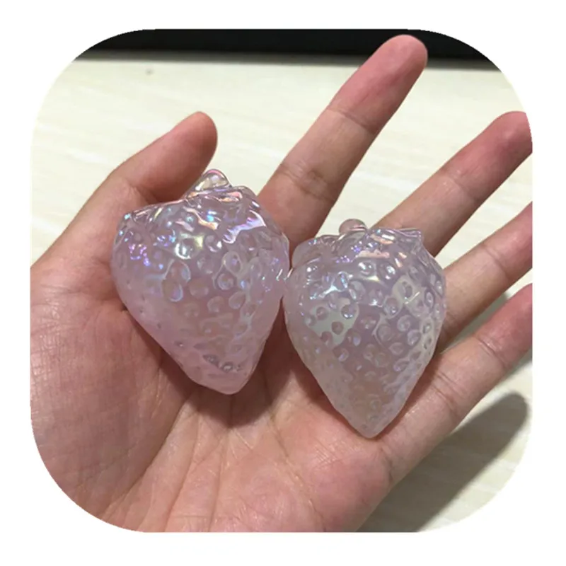 

Aura Rose Quartz Strawberry Crystal Healing Stones For Home Decor
