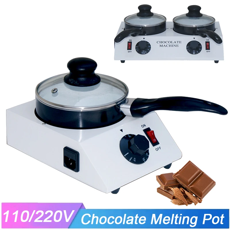

Коммерческая кастрюля для плавления шоколадных конфет, 110 В, кастрюля для плавления сыра, фондю, воска, мыла, машина для плавки, Нагреватель вина, молока, кастрюля без воды