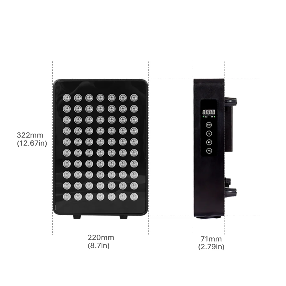 MQ-Plus 300W Красная лампа для фототерапии 630нм 660нм 810нм 830нм 850нм Инфракрасное освещение Уход за кожей Рост.