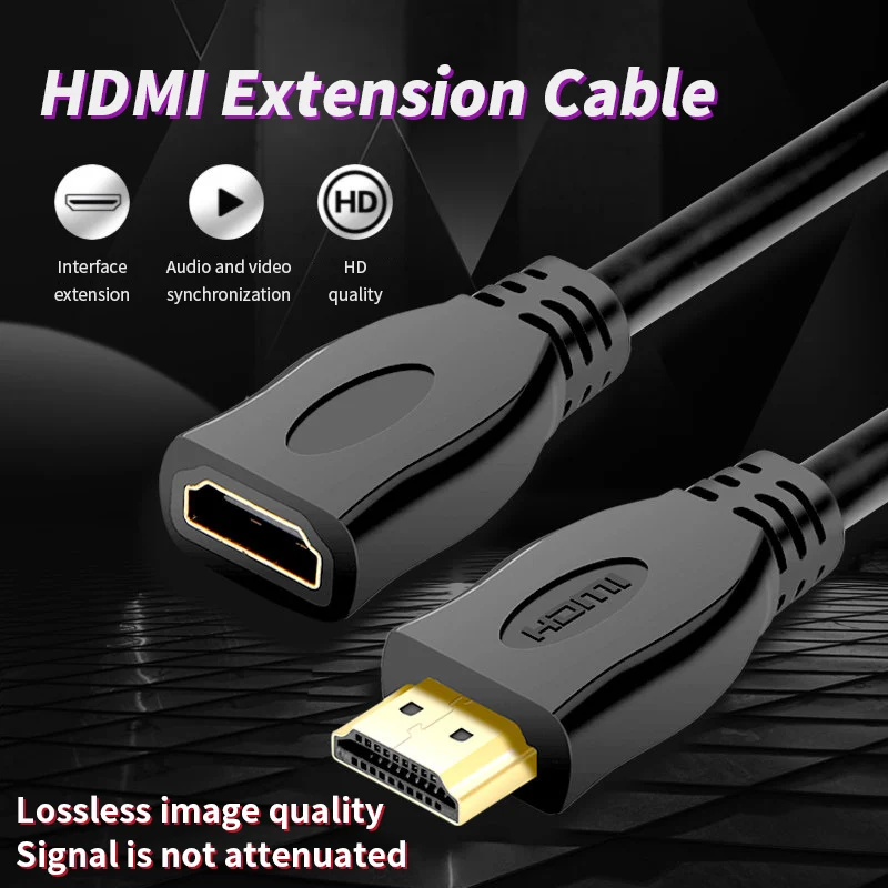 HDMI-совместимый удлинительный кабель-адаптер 1080P разъем папа-мама HDMI-удлинитель