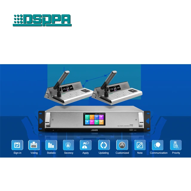 

Network Full Digital conference system support 4096 mic 5G WiFi Wireless Digital Network Discussion Voting Conference System