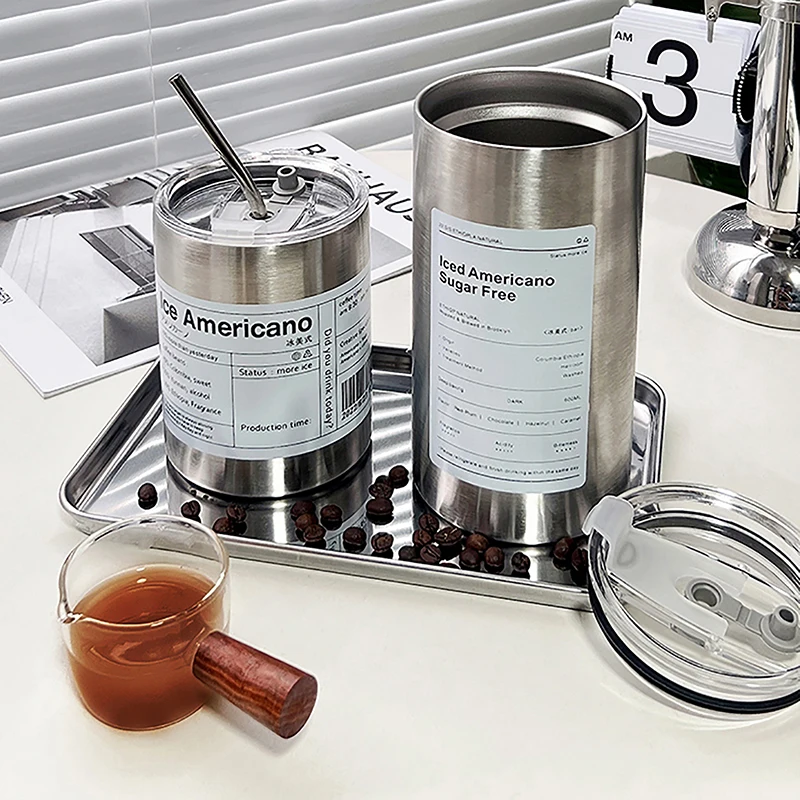 Портативная Кофейная Чашка 320/600 Мл Термос Из Нержавеющей Стали 304 Изолированная