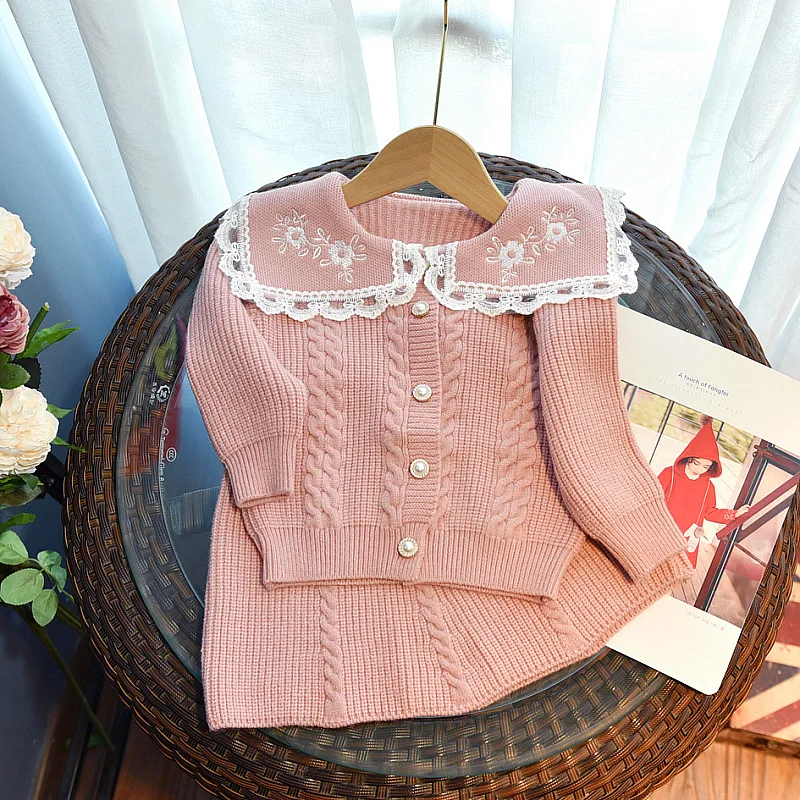 

Детский осенне-зимний Кардиган с юбкой, на возраст 2-6 лет