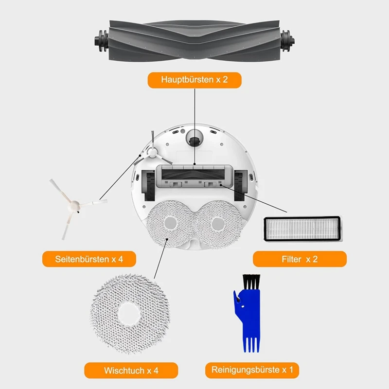 Сверхосновная боковая щетка для Dreame L10s L10 Pro фильтр НЕРА Швабра тканевые мешки
