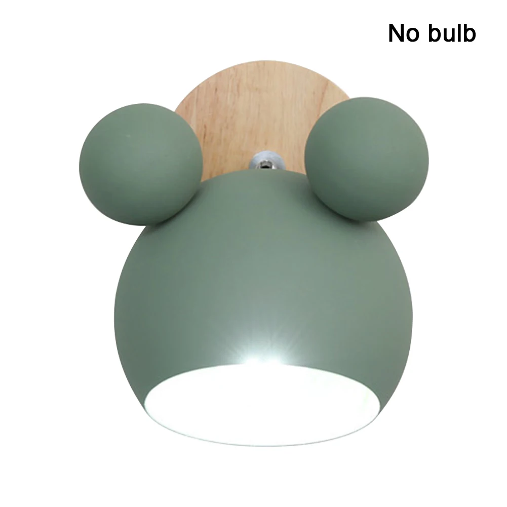 

Restaurant Art Wooden Wall Lamp Cartoon Styling Indoor Decorative Craft E27 Bulb For Bedroom Coloful Kitchen Bathoom Hallway