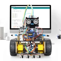 2022 New Smart Robot Car Kit For Arduino Uno R3 Programming Project Learning Stem Robotics Complete Set Kits without Batteries