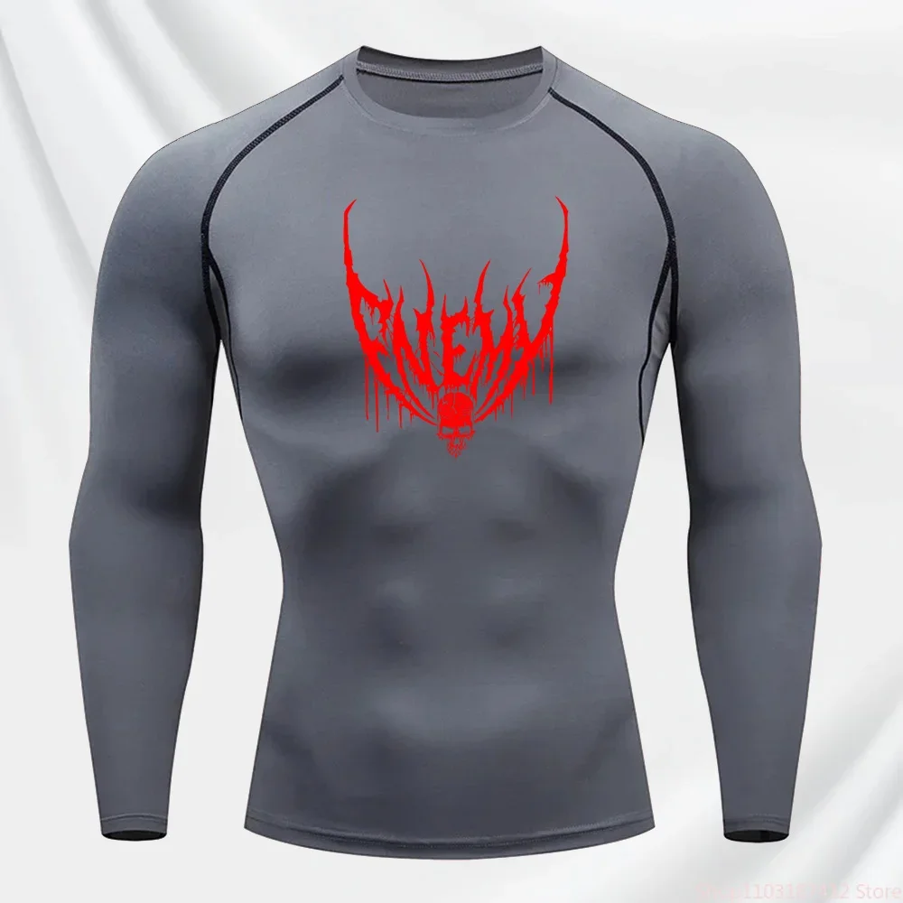 Мужская Модная Быстросохнущая Футболка Для Фитнеса С Длинным Рукавом