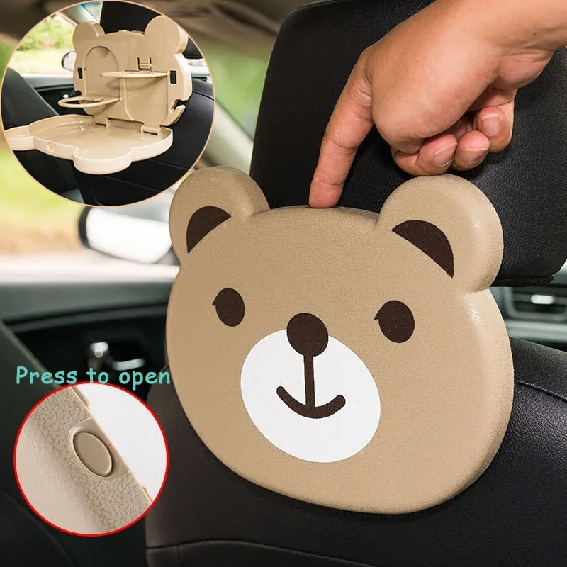 

Baby Dinner Plate for Car Accessorie Feeding Food Tableware Cartoon Bear Children Dishes Eating Dinnerware Kids Anti-fall Dishes