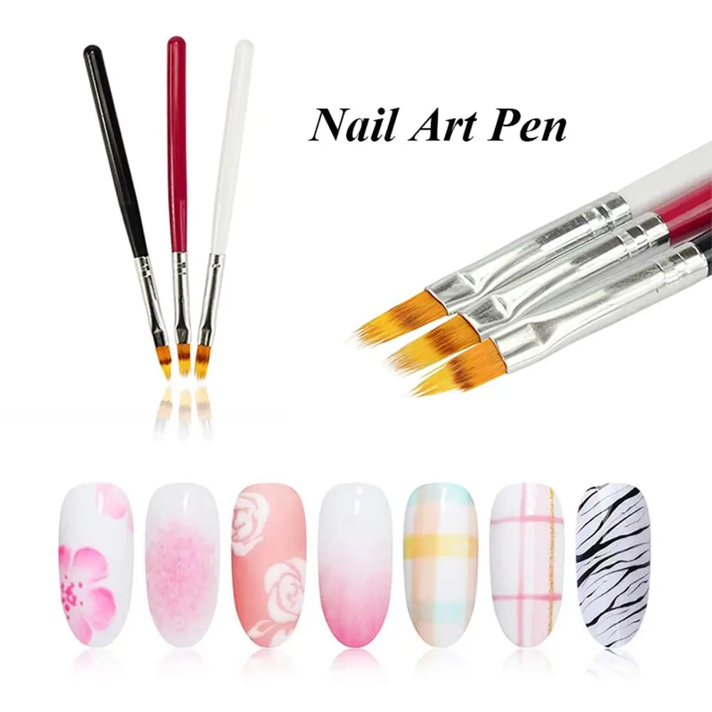 

1PC Fashion Double-deck Nail Art Painting Brush Pen UV Gel Gradient Bloom DIY Pattern Nail Brush Handle Manicure Accessories
