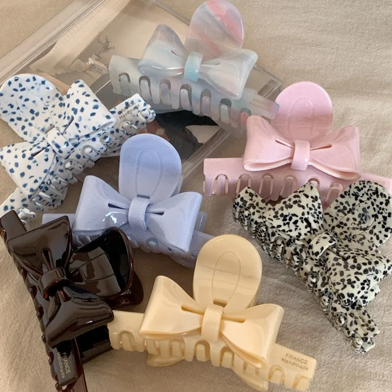 

Hair Clip Shark Clip Acetate Plate Hairpin Simple Temperament Autumn Winter Hair Clip All-match Hair Accessories for Women