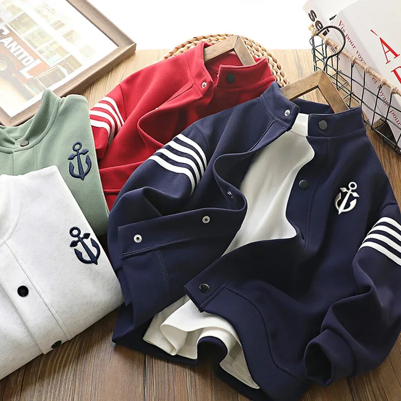 Детская модная универсальная куртка 2024 осенняя бейсбольная форма топ в