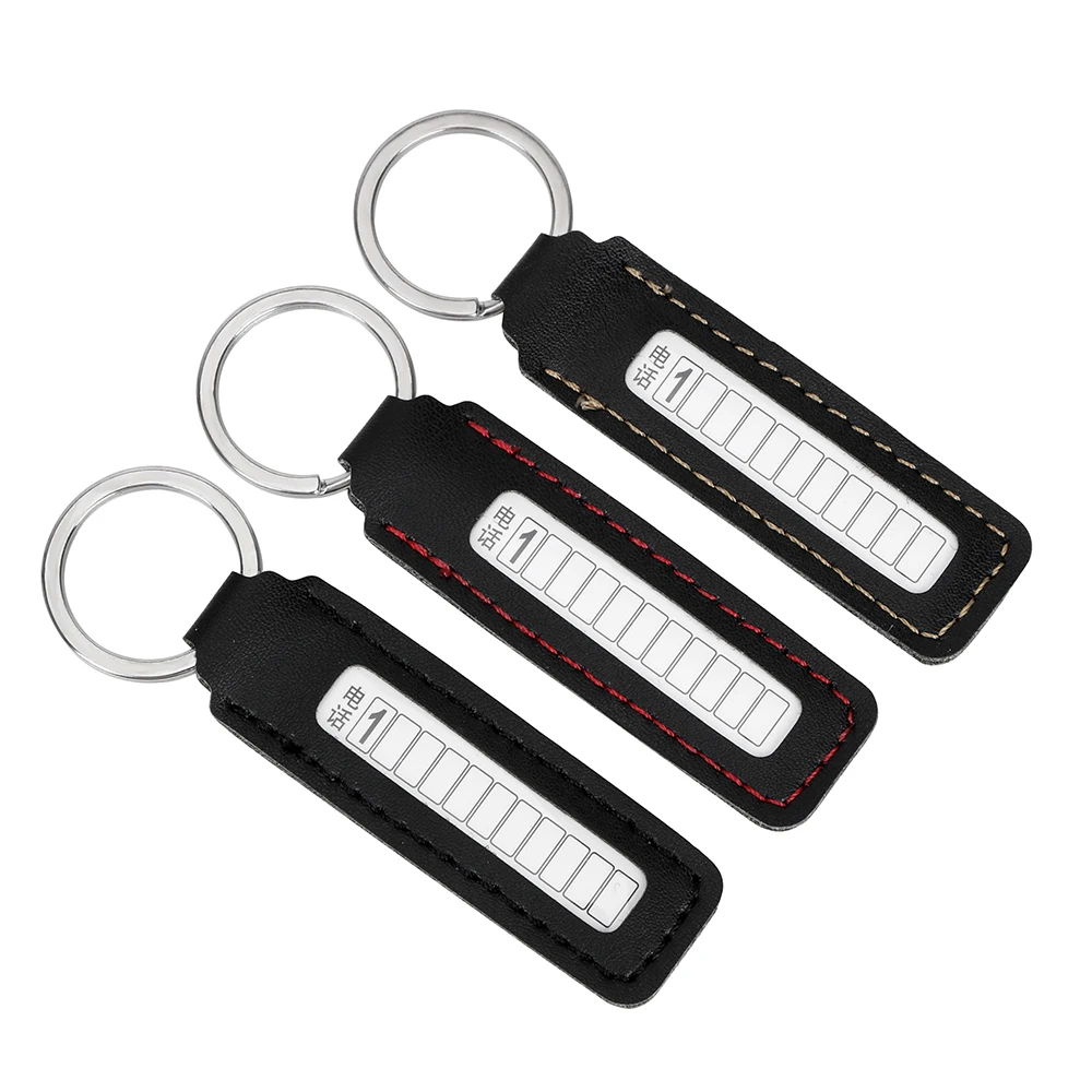 For Car Keychain Car-styling with Anti-lost Phone Number Plate Keys Ring Auto Vehicle Key Chain Gift Card Keyring |