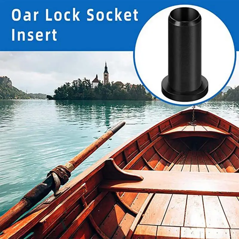

4pcs Oar Lock Socket Insert Durable Boat Oar Lock Socket Inserts Easy Installation Wear Resistant Hardware For Boat Tool Holder