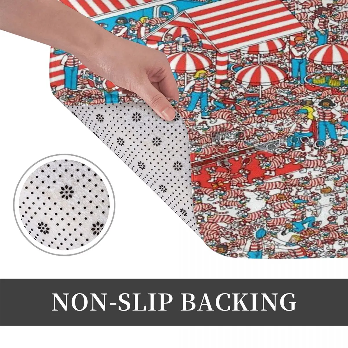 Where's Wally - Find Book Part II Нескользящий коврик для двери напольный ковер кухни входа