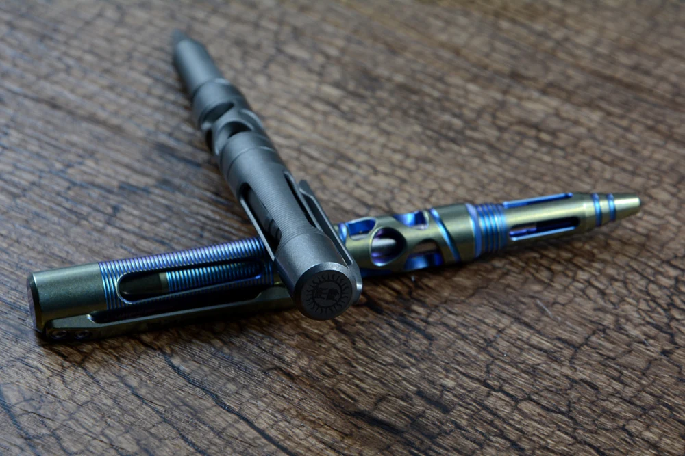 Тактическая ручка TWOSUN Defense синяя TC4 уличный инструмент из титанового сплава EDC PEN52