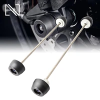 motorcycle front rear axle fork crash sliders wheel protector for street triple 765rs 2020 2022
