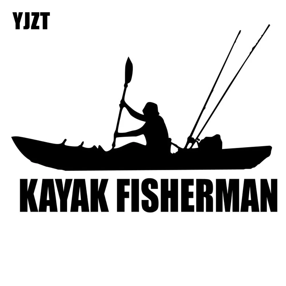 YJZT 17 2 см * 12 8 каяк Рыбак винил JDM Автомобильная наклейка украшение