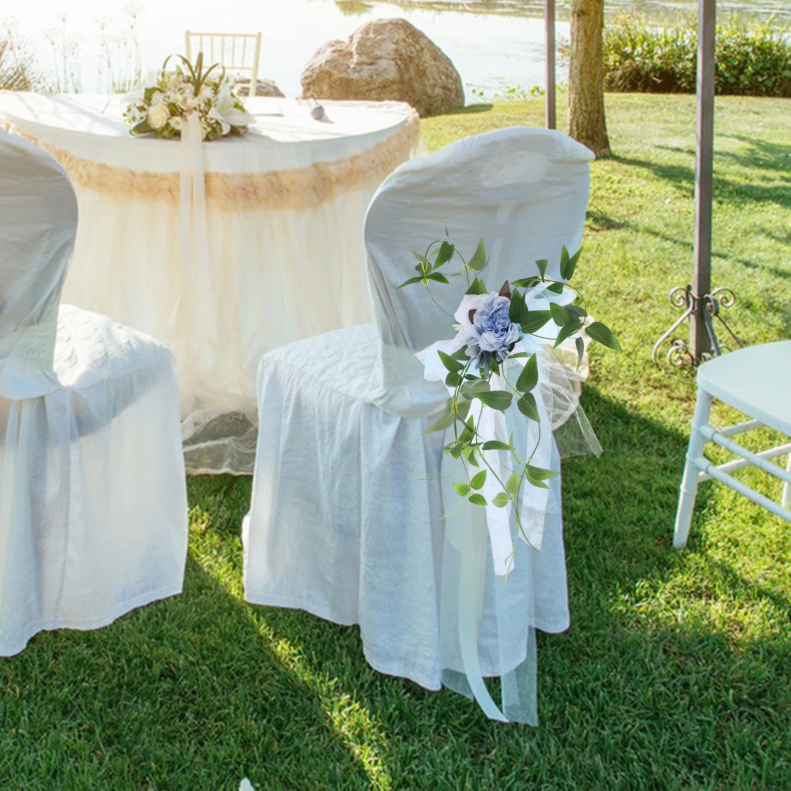 Имитация спинки стула цветочный лес реквизит для свадебной фотографии отель