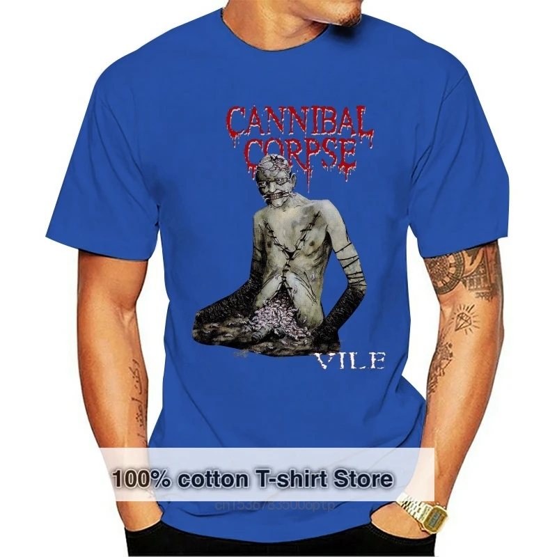 CANNIBAL CORPSE- Vile- death metal band-Tshirt-sizesS to Men Summer Style