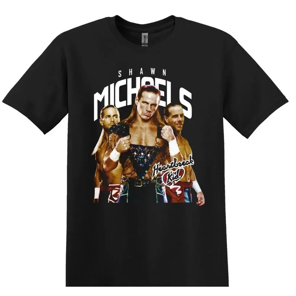 Черная футболка с надписью Shawn Michaels WWE