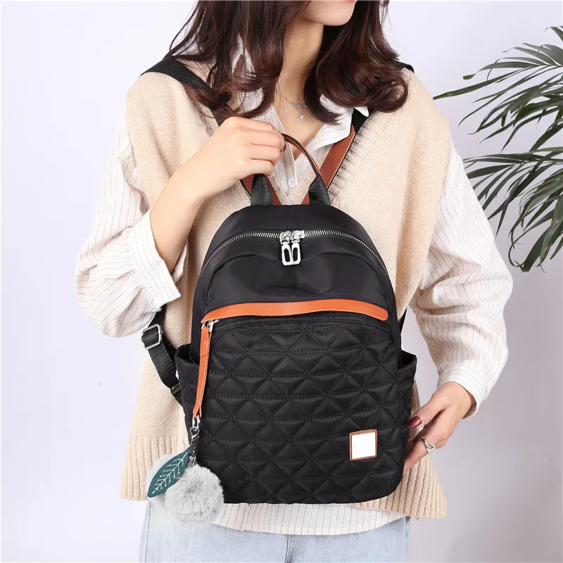 Новинка 2022 модный трендовый женский рюкзак с помпоном молодежная Студенческая