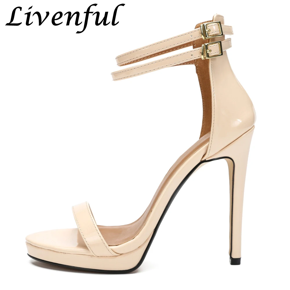 

Plus Size 50 Man Sexy Fetish Super High Heels Sandals Women Ankle Strap Cosplay Show Cross Dresser Gay Drag Queen Unisex Shoes