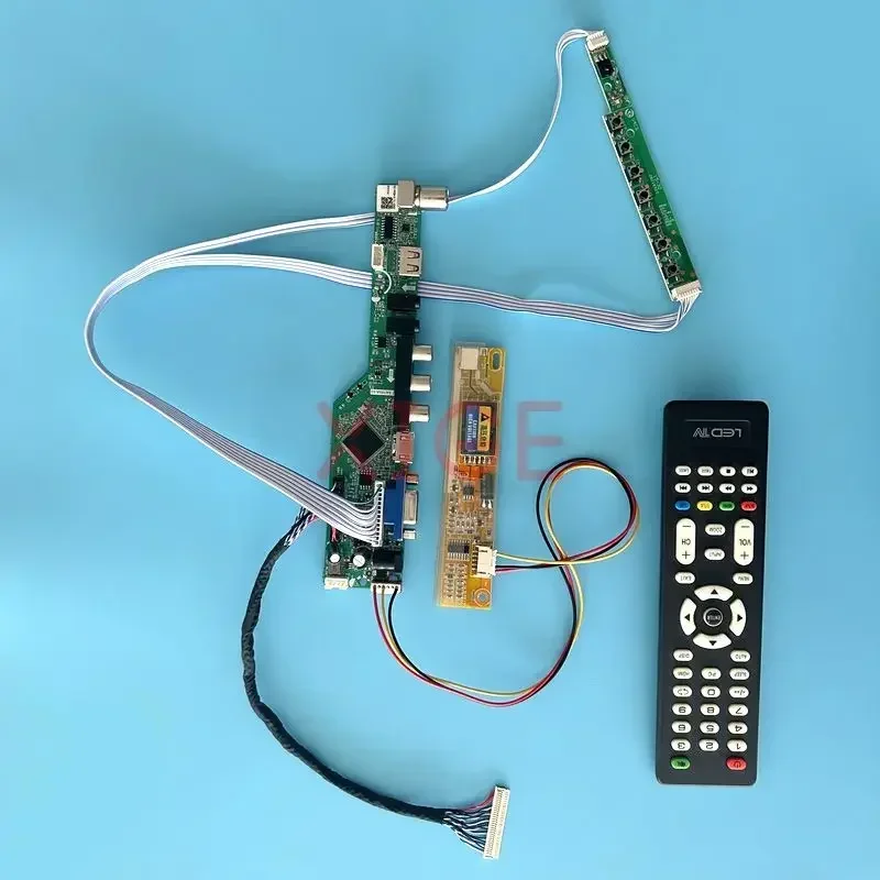 Плата контроллера ЖК-дисплея подходит для HV150UX1 IAUX14 ITUX97C N150U3 1600*1200 1CCFL AV + USB IR VGA HDMI