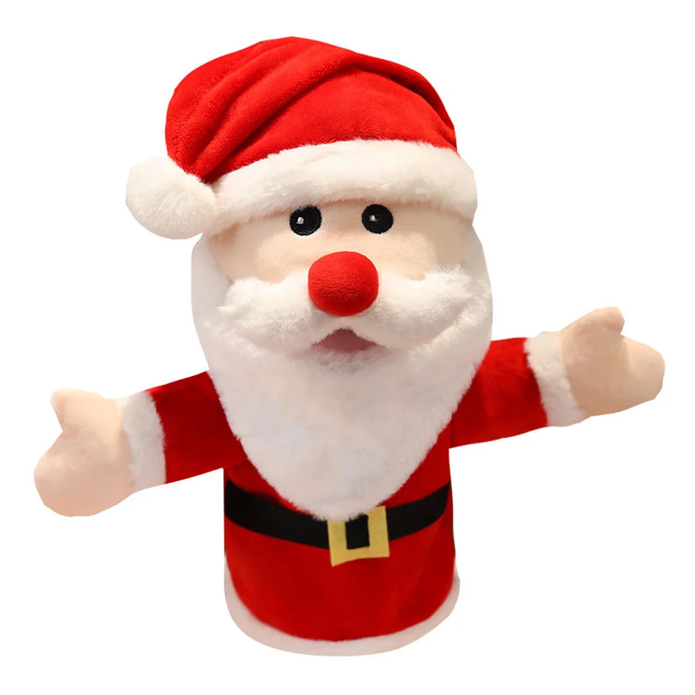 

Детская игрушка-марионетка с Санта-Клаусом, маленькие игрушки для детей и родителей, деликатные плюши с рождественской тематикой