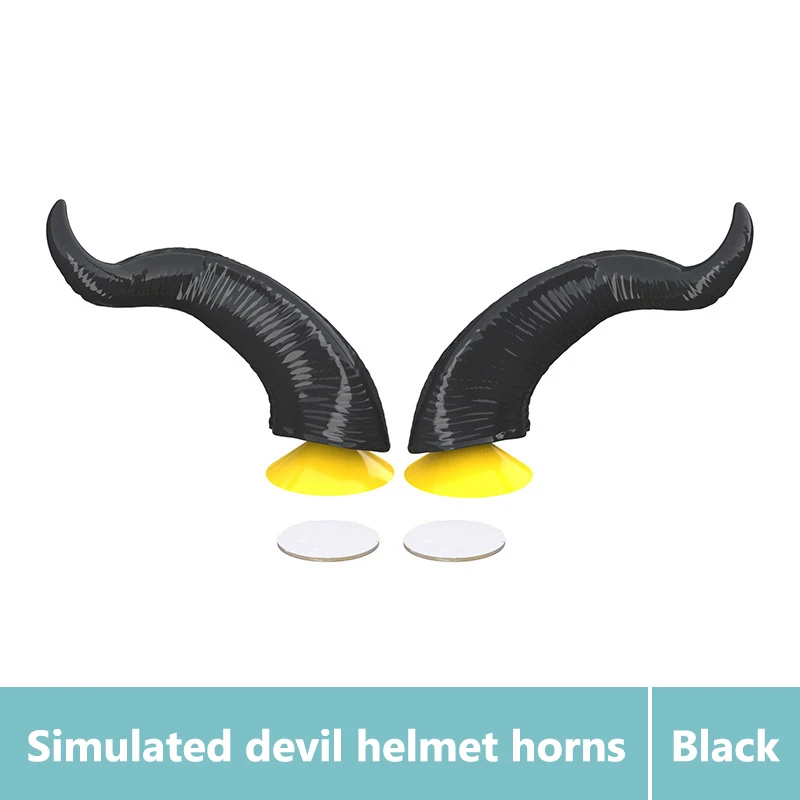 

Набор Из 2 Рогов Для Мотошлема BLALION, Декоративные Рога Дьявола Из Полиуретана, Аксессуар Для Косплея, Красный/черный