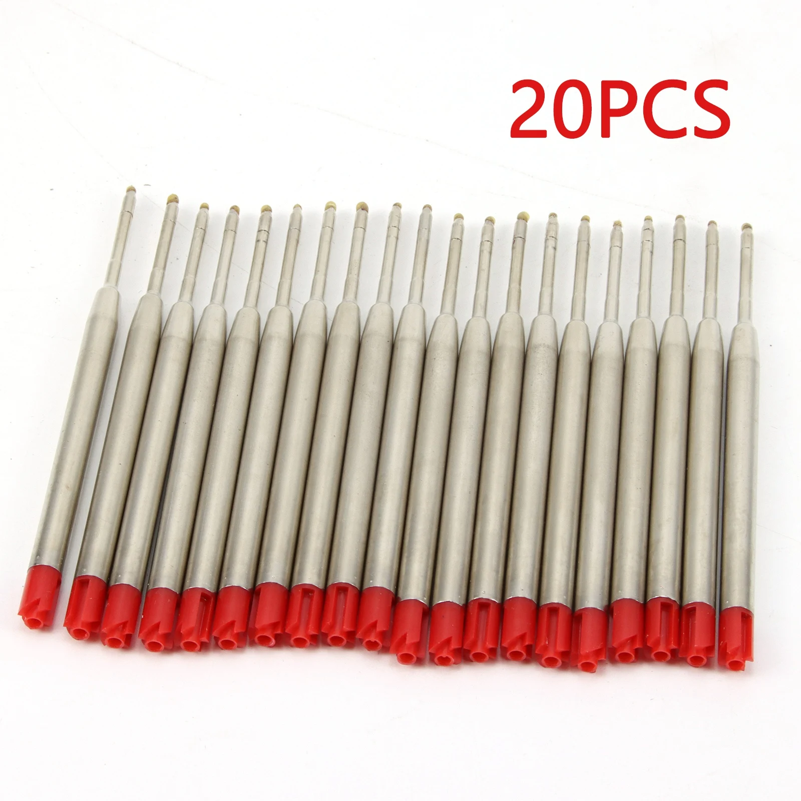 

Стержни для шариковых ручек Parker C22030709, 20 шт., средняя точка, синие, красные, черные