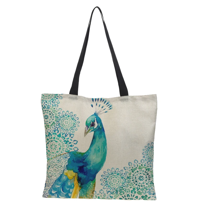 Женские дизайнерские сумки-тоуты с принтом кошки и маслом на заказ льняная