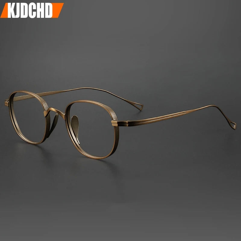 Оправа для очков титановая мужчин и женщин брендовые винтажные квадратные