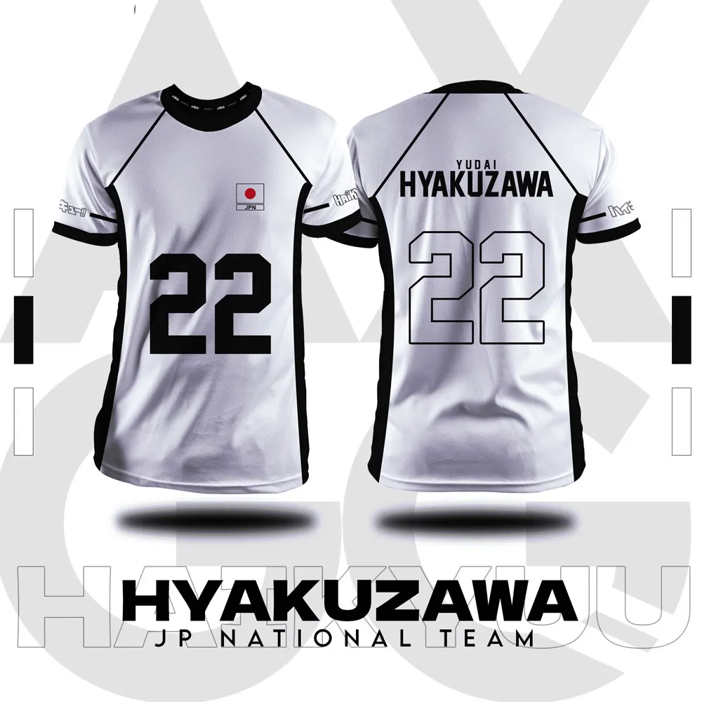 Фото Футболка Haikyuu Фукуродани: Мужская летняя футболка с коротким рукавом в стиле аниме для косплея, модная женская футболка оверсайз 2026 №5