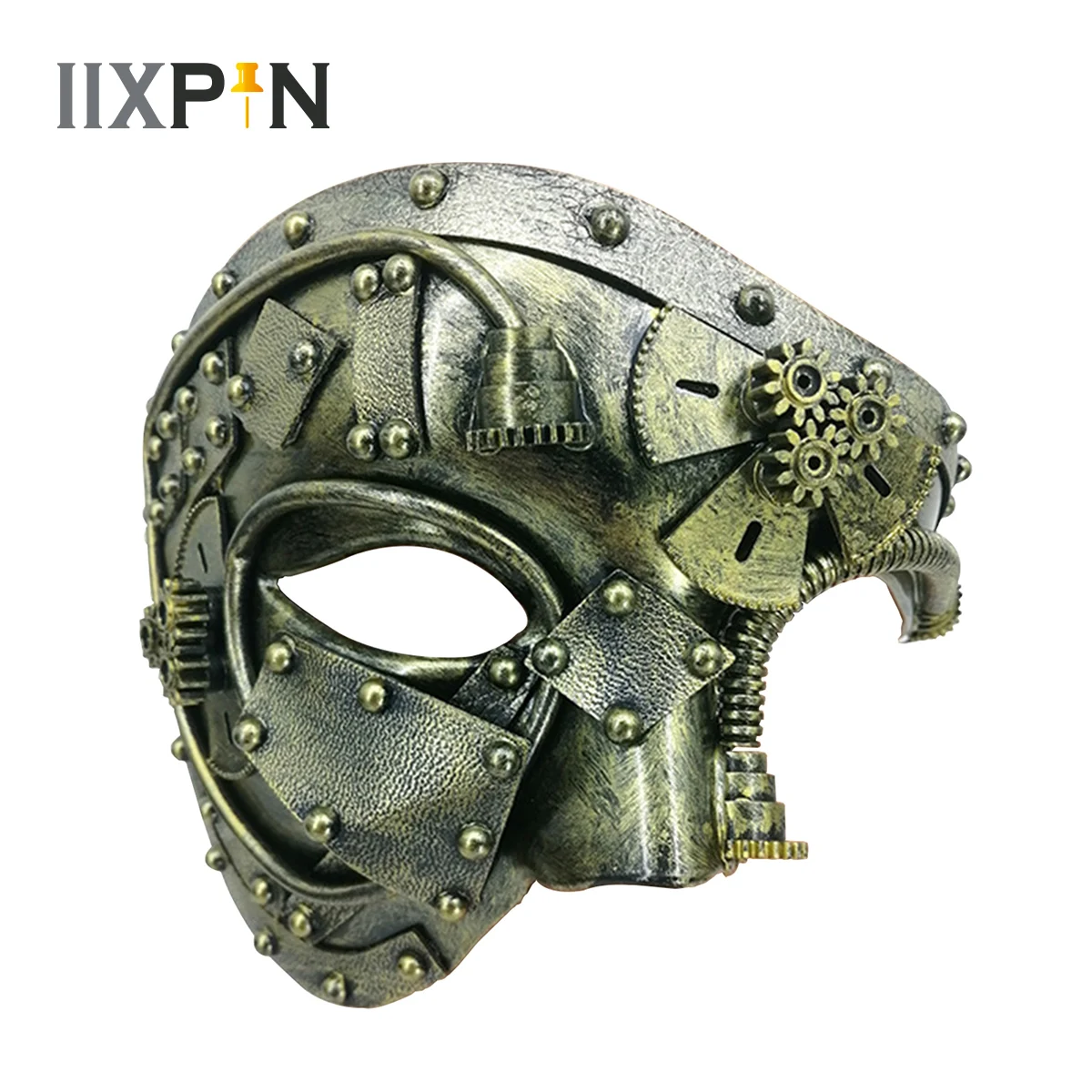 

Steampunk Phantom Masquerade Cosplay Mask Ball Half Face Mask Men Punk Antique Opera Stage Carnival Halloween Party Costume Prop