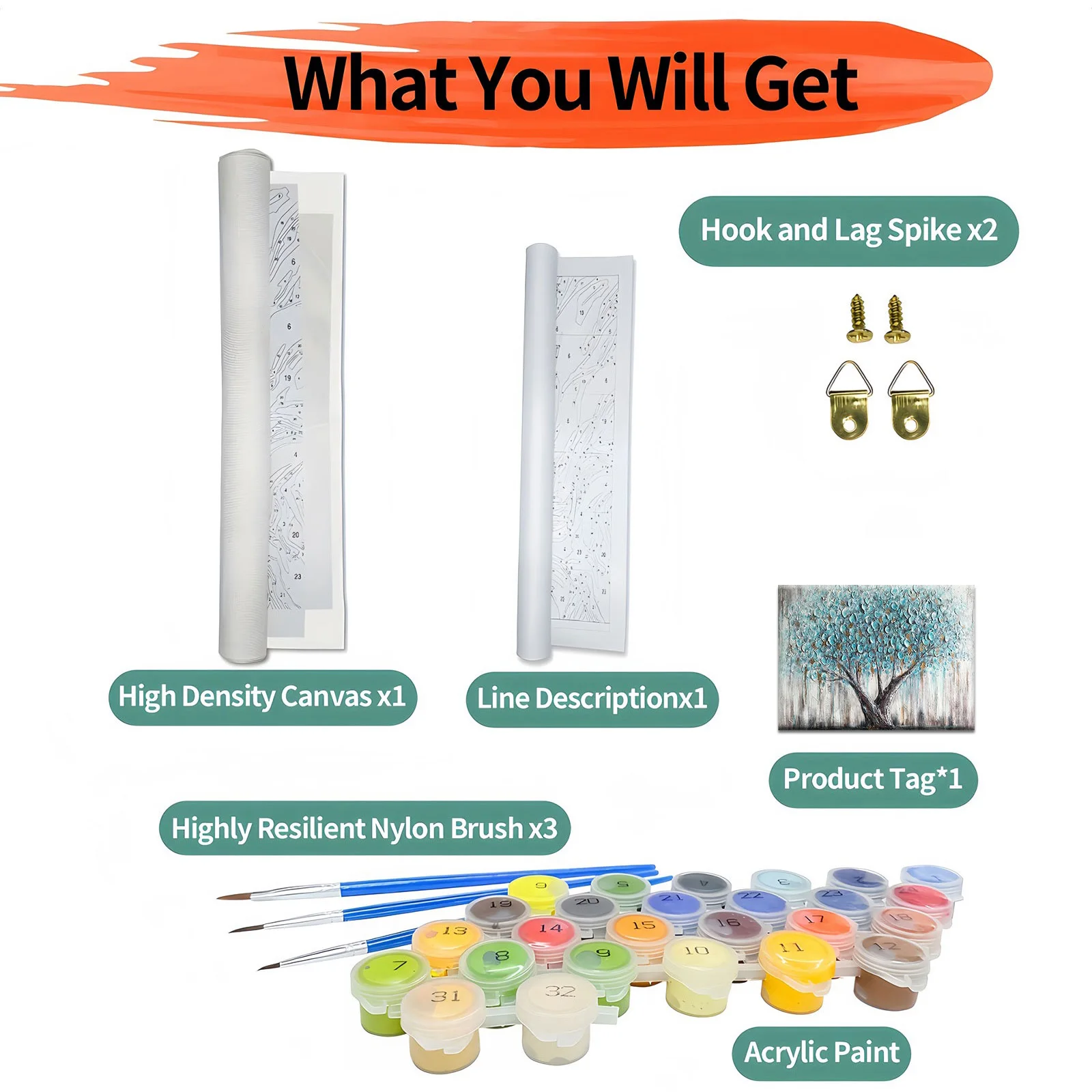 Цифровая живопись сделай сам без рамки ручная роспись искусственная акриловая