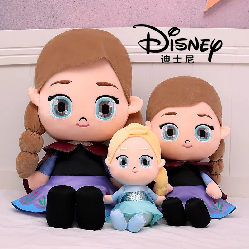 Disney Cartoon Frozen Elsa Anna Kawaii Plush Toy Soft Stuffe