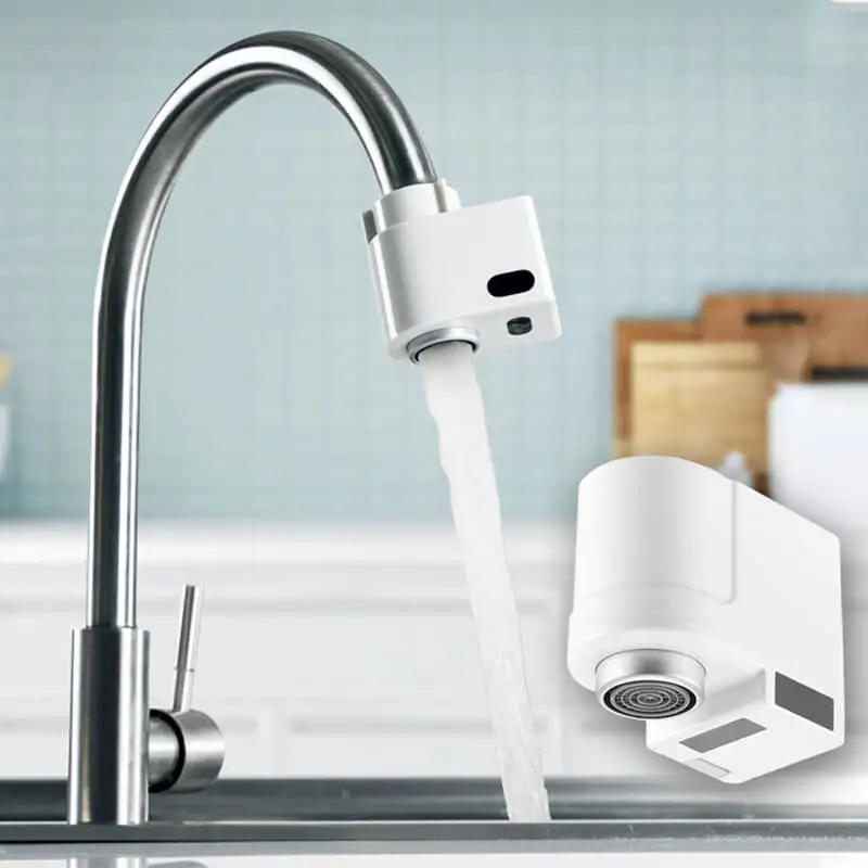 

Automatic Water Saver Tap Smart Sensor Faucet Infrared Anti-overflow Kitchen Bathroom Inductive Nozzle Saving Device